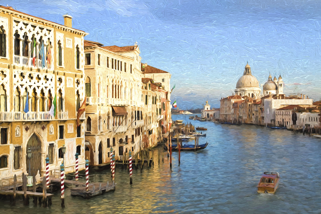 Venedig-Canale Grande-Gondeln-venezianische-Fotokunst-Fotomalerei-D_MG_8846-a.jpg