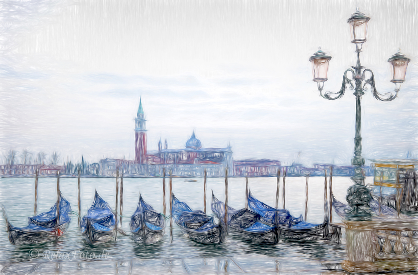 Venedig-Gondeln-venezianische-Fotokunst-Fotomalerei-A_SAM0460-a.jpg