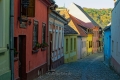 Gasse-Mittelalter-Sighisoara-Schaessburg-Rumaenien-Siebenbuergen-Transylvanien-RX_02892 Kopie