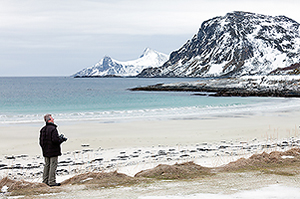 Meeresbucht auf den Lofoten - Winter 2012