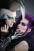 Paar beim Wave-Gotik-Festival in Leipzig, Pfingsten 2012